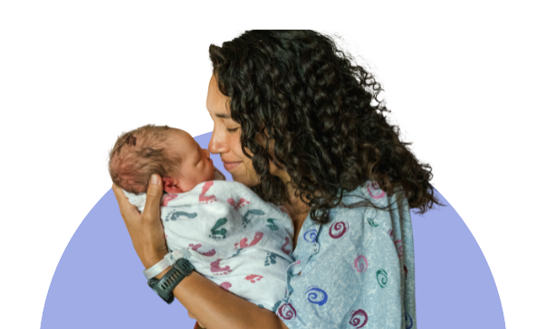 image of a young teen mother holding her newborn baby. Choose life with Stellar Digital Marketing, a Christian marketing agency